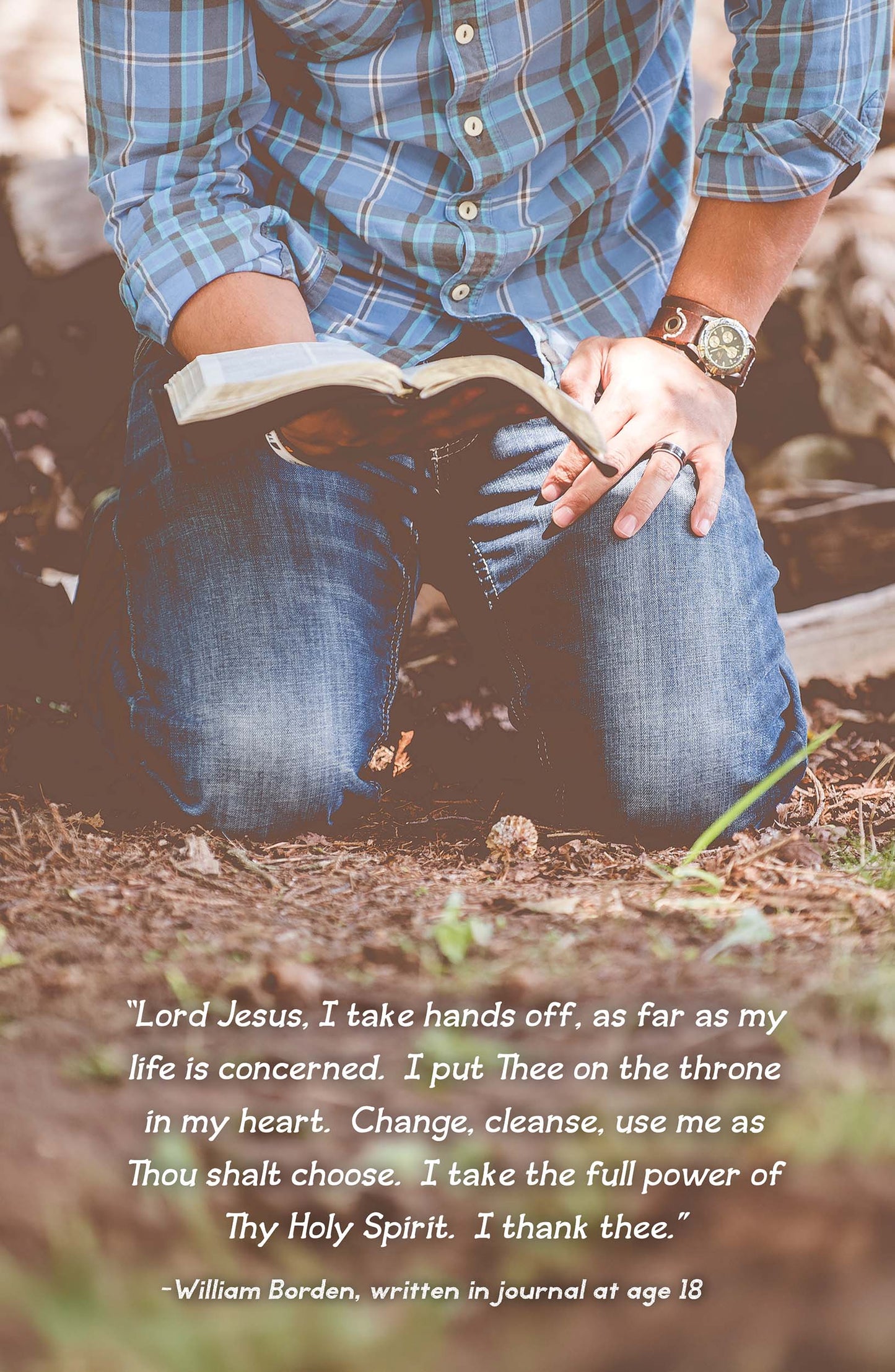 On His Knees